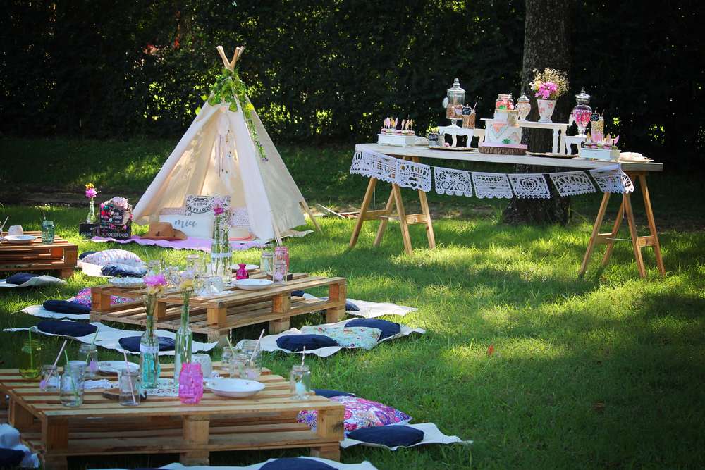 Outdoor Camping Theme Birthday Party