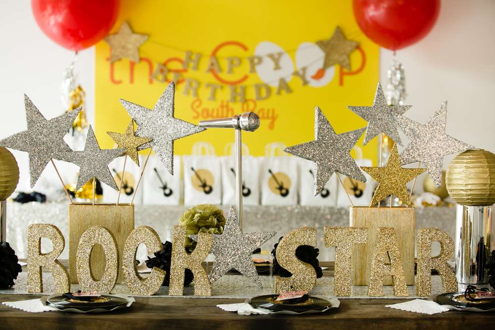 Rock Star Theme Birthday Party