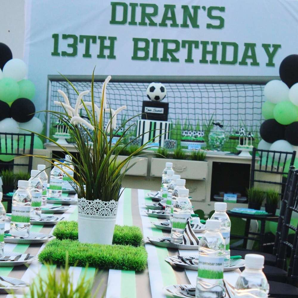 13 Year Old's Football Theme Birthday Party