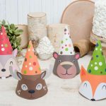 Forest Theme Birthday Party Caps
