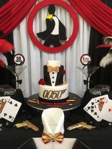 James Bond Theme Birthday Party Cake 3