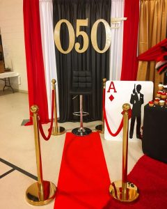 James Bond Theme Birthday Party Photo Backdrop 2