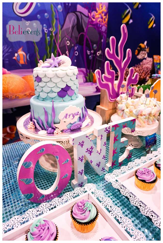 1 Year Old's Under The Sea Theme Birthday Party