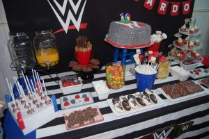 WWE Theme Birthday Party Cake