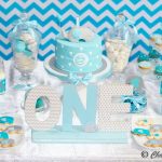 Blue Elephant Theme Birthday Party Decoration 7