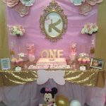 Royal Minnie Mouse Theme Birthday Party Decoration 9