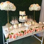 Pretty Posh Gold Theme Cocktail Party Dessert Table