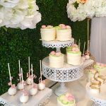 Pretty Posh Gold Theme Cocktail Party Dessert Table 3