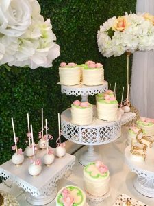 Pretty Posh Gold Theme Cocktail Party Dessert Table 3