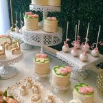 Pretty Posh Gold Theme Cocktail Party Dessert Table 5