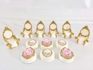 Pretty Posh Gold Theme Cocktail Party Food