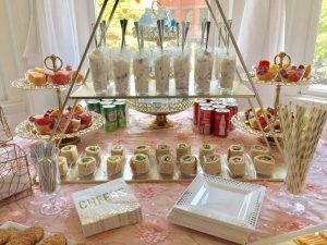 Pretty Posh Gold Theme Cocktail Party Food 5