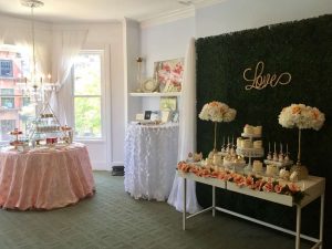 Pretty Posh Gold Theme Cocktail Party Venue