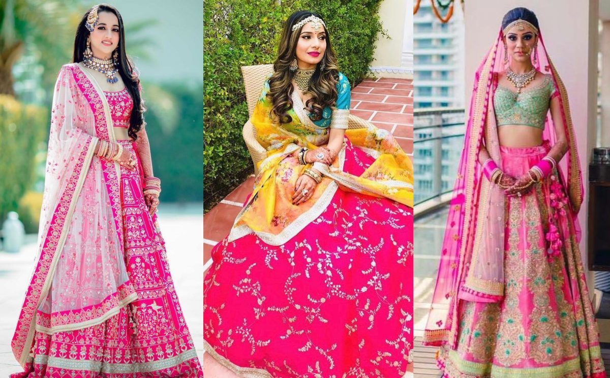 45+ Latest Indian Bridal Lehenga Design in Pink