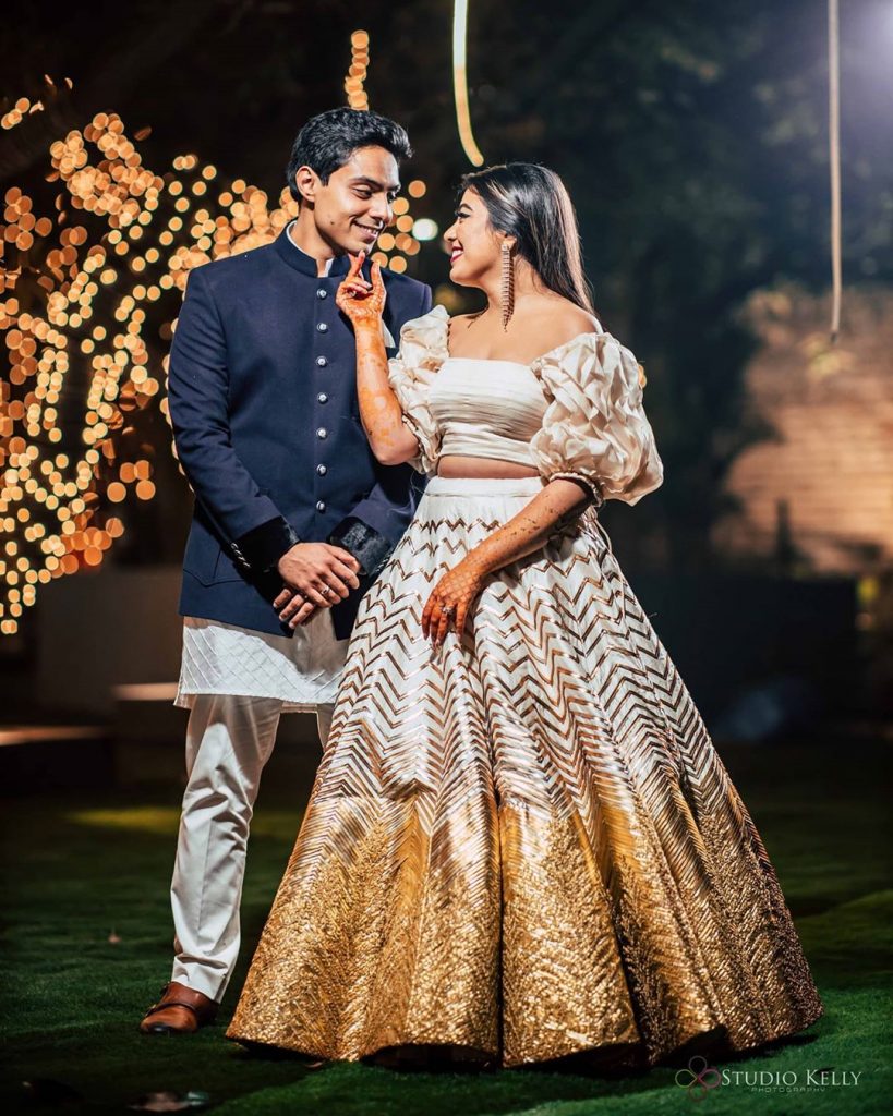 Golden Colour Bridal Lehenga: the Diva in You Unleashed for D-day