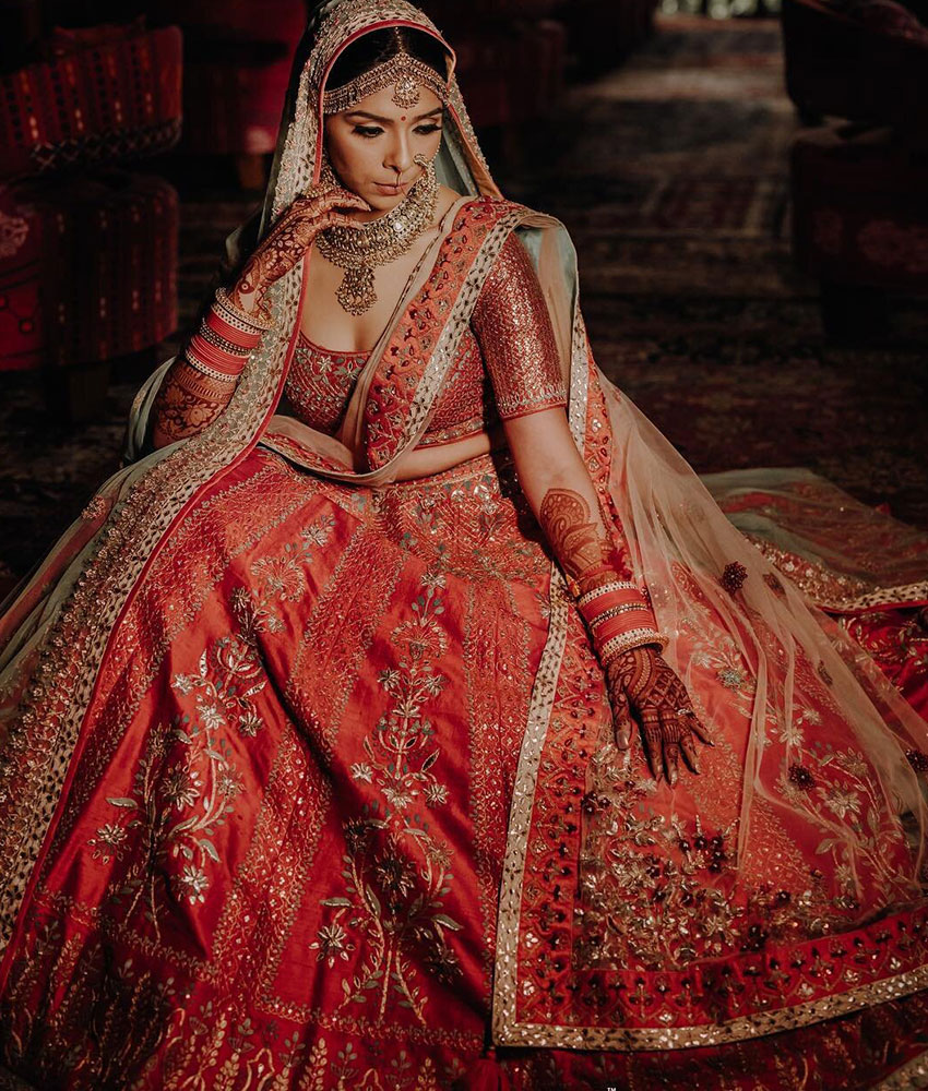 Semi-Stitched Red & Ivory Designer Wedding Sherwani and Lehenga combo at Rs  21000/piece in Delhi