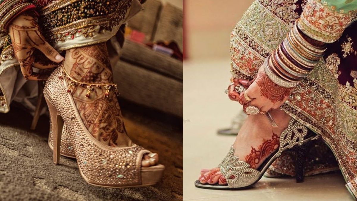 10 Best Golden Heel designs for Bride 2021