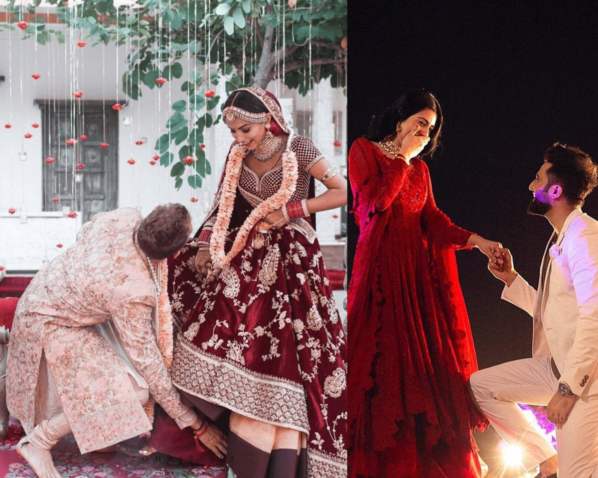 Indian Wedding-Groom Touches Bride’s Feet