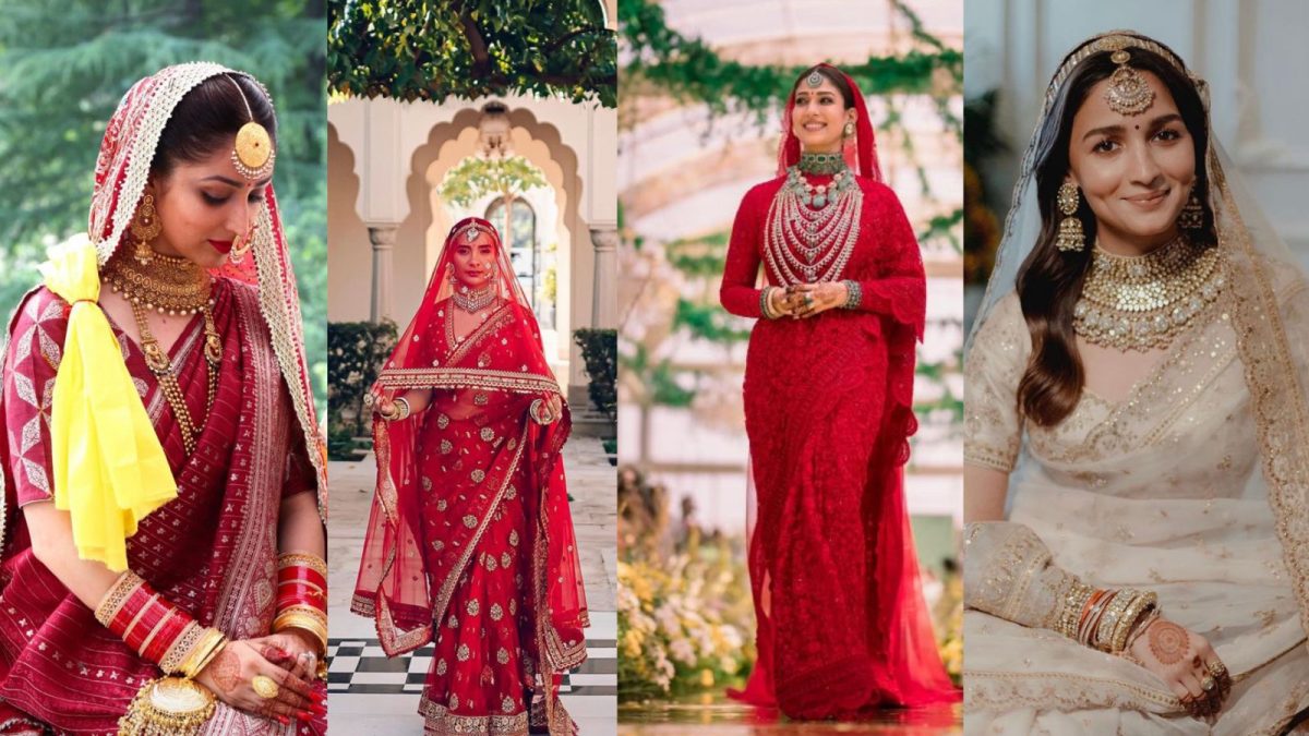Top 10 Indian Celebrity Brides Who Ditched Bridal Lehanga And Opted For A Saree On Their Wedding Day