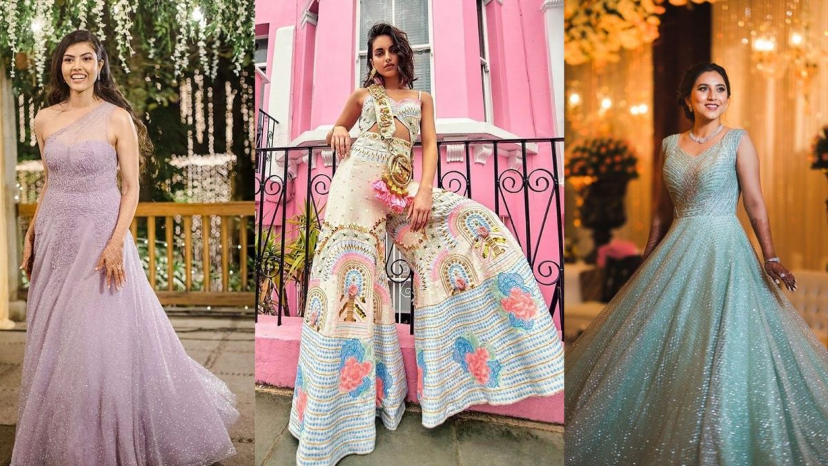 Stunning Bridal Outfits For Cocktail Night That Are Not Lehengas!