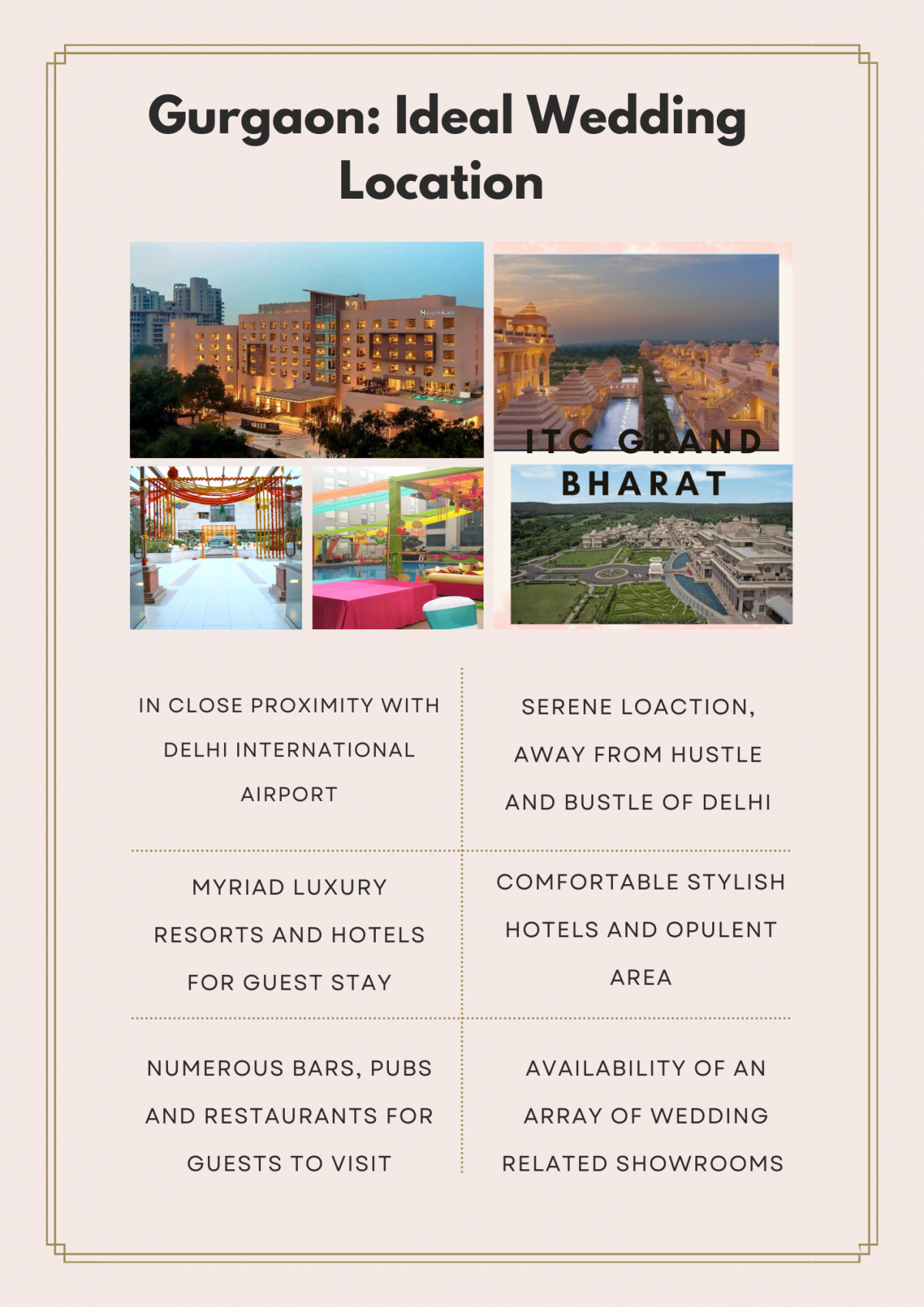 Check These 10 Fancy Wedding Resorts And Hotels in Gurgaon Perfect For Your Wedding