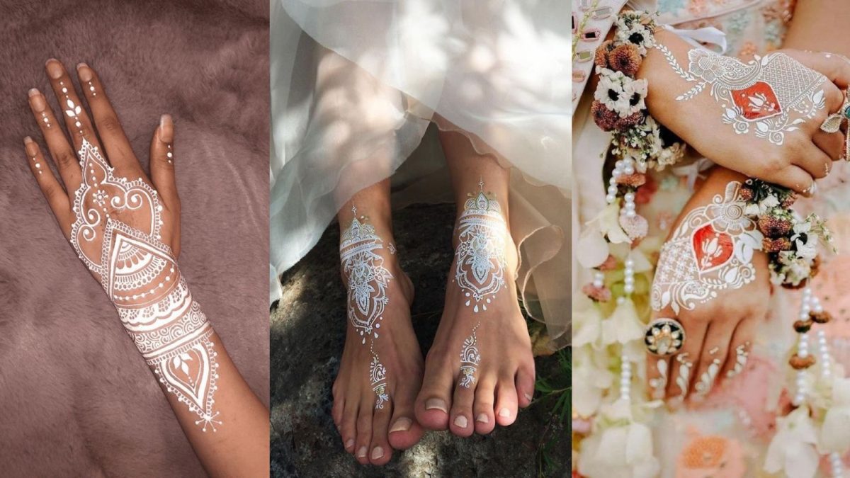 30 Breathtaking White Mehndi Designs That Tops Bridal Lists!