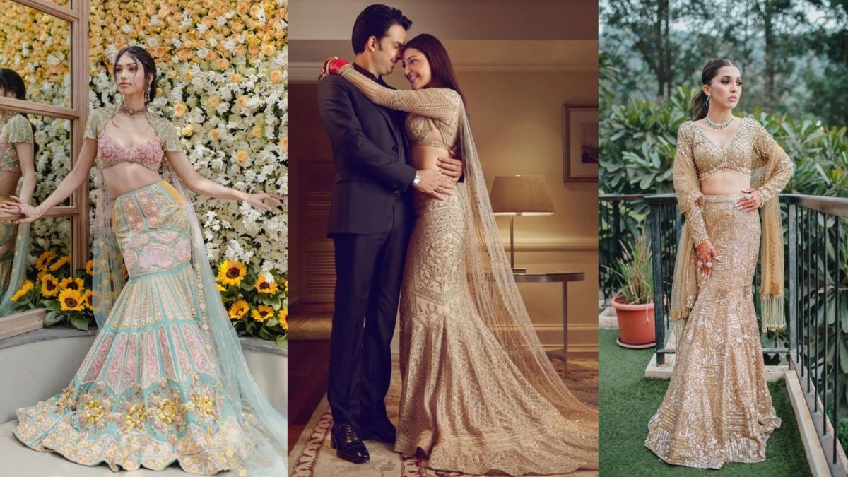 Elevate Your Outfit Game With These 10+ Fish Tail Lehengas Perfect For Your Bridal Look!